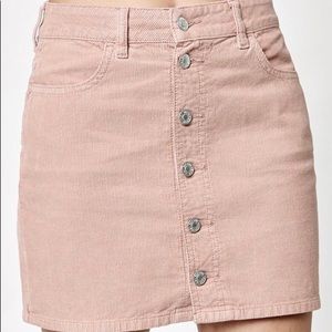 Light pink button up pac sun mini skirt